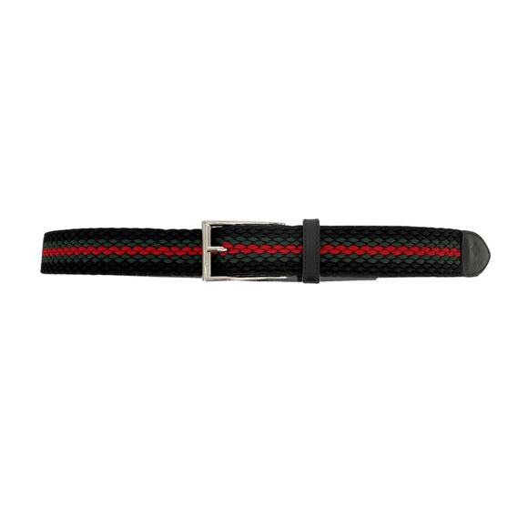 GUCCI Braided Elastic Webbing Belt in Black 115cm | 46in - Picture 1 of 16